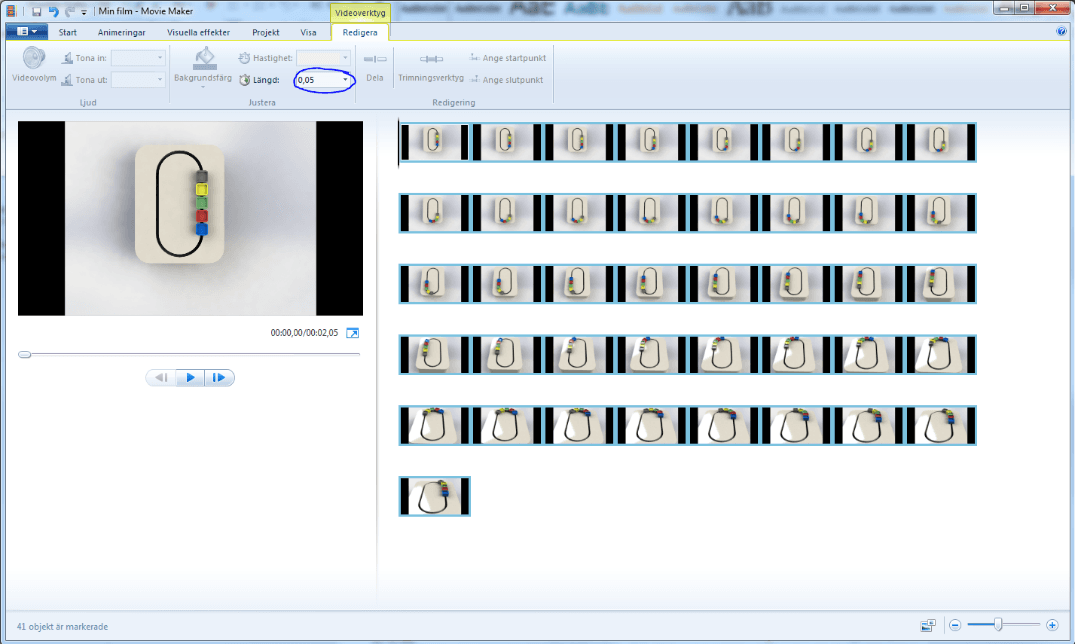 movie maker framerate