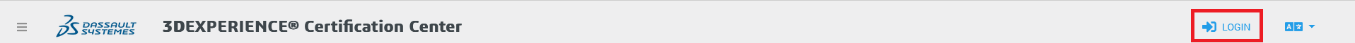 Login to 3dEXPERIENCE Certification Center