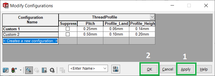 godkänn nya threads profilerna